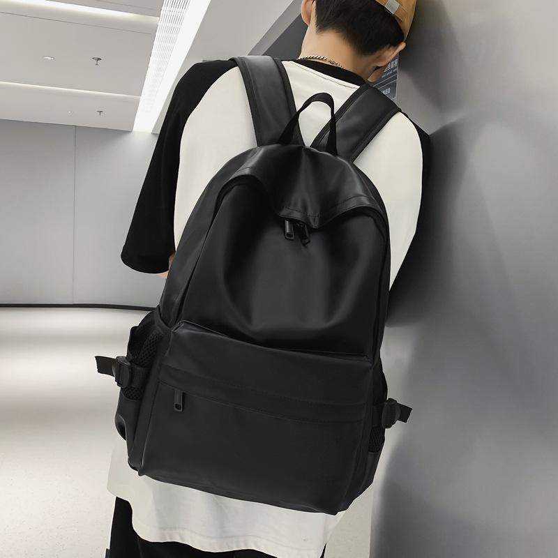 Weibliche große Kapazität einfarbig Rucksack Junior High School Schüler Schultasche männlich