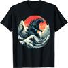 Vintage Japanese Kaiju Monster The Great Wave Off Kanagawa T-Shirt