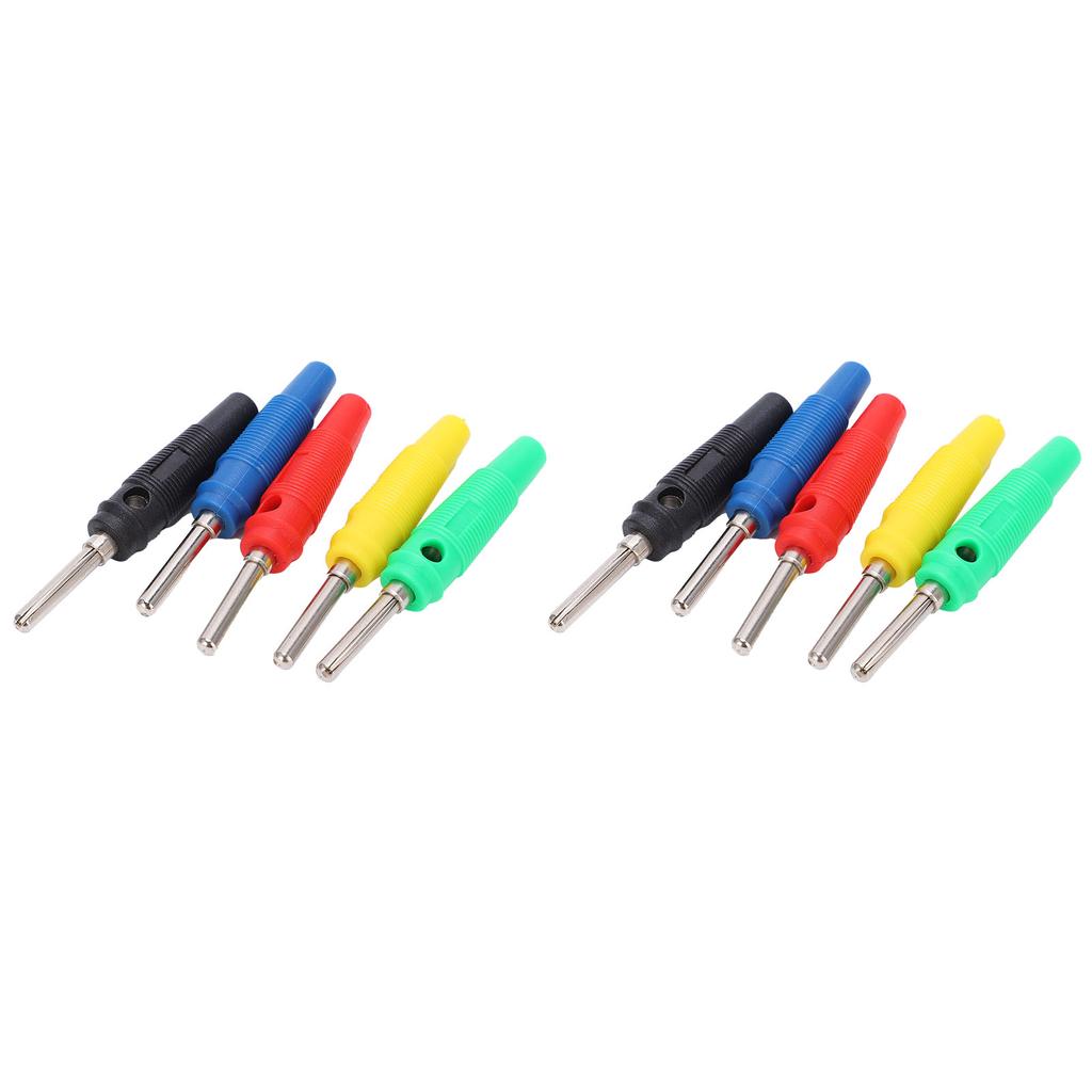 2 Set U23 4mm Single Needle Banana Plug Red Yellow Blue Green Black for Electric Power Test Parts