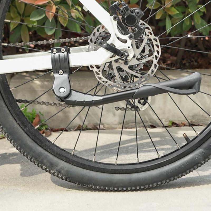 Aluminiumlegierung Seiten-Heck-Parkständer Rennrad Ständer Parkständer Fußstütze Verstellbar Fahrrad Ständer
