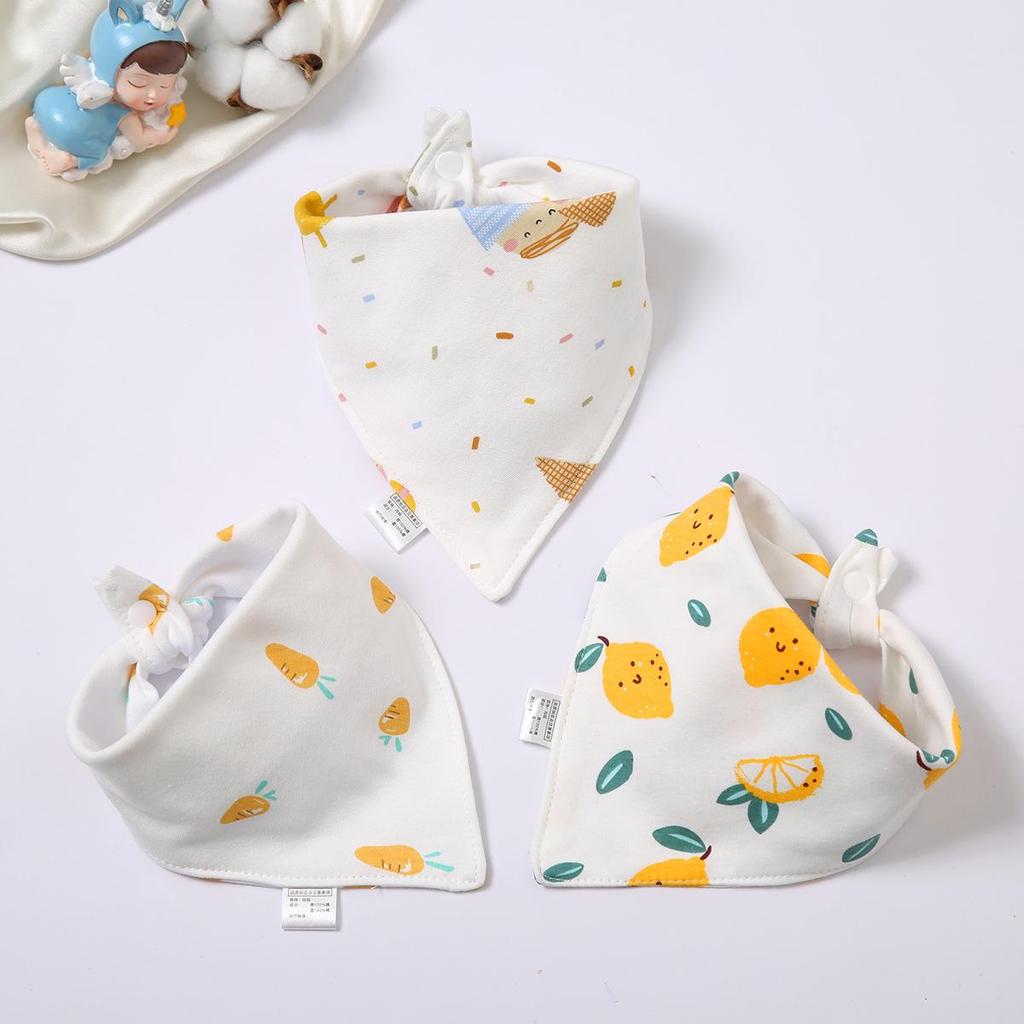 Pure Cotton Baby Triangle Bibs & Scarves for Boys and Girls