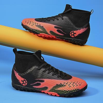 2024 Men's Soccer Shoes Large Size Ultralight Football Boots Boys Sneakers Non-Slip AG/TF Soccer Cleats Ankle Boots Unisex