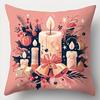 Christmas Decoration Pillowcase New Year Gift Living Room Sofa Cushion Cover Room Home Decoration Zipper Opening and Closing