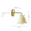 Nordic Ins Cream Glass Bowknot Bell Wall Lamp Bedside Bedroom E27 LED Wall Mounted Kitchen Island Kids/Princess Room Store Cafe