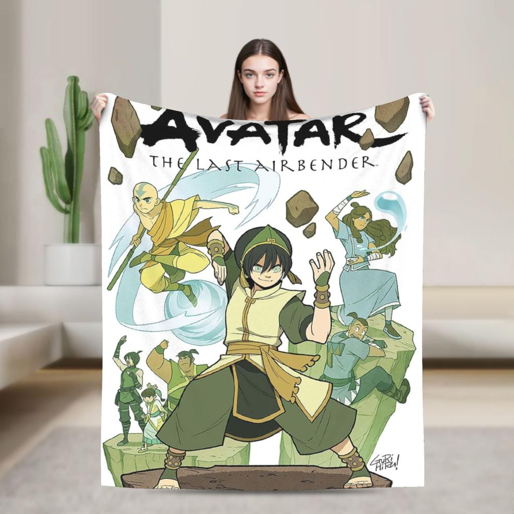 Avatar Der Letzte Airbender Flanelldecke Langlebige Überwurfdecke für Sofa Sessel Dekorative Modische Bettdecke Sofa Bettbezug