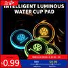VW GTI GOLF 2026 Hot For VW VOLKSWAGEN Car Coasters with 7 Colors Changing Light For Volkswagen VW Touran Beetle Golf Passat Jet