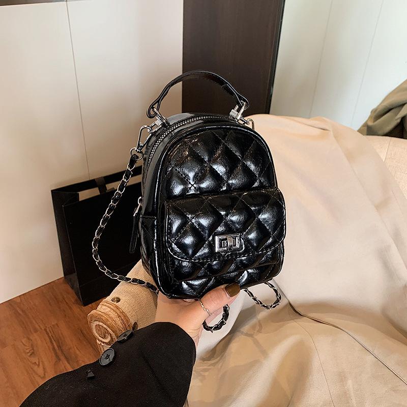 New Fashion Niche Popular Diamond Backpack Versatile Multi-purpose Single Shoulder Double Shoulder Women's Bag