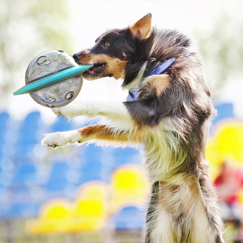 Shape Spacecraft Dog Chew Toy Food Leakage Pet Toys
