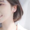 New Korean Version Super Flash Exquisite Eight-pointed Star Earrings Star Women Super Fairy
