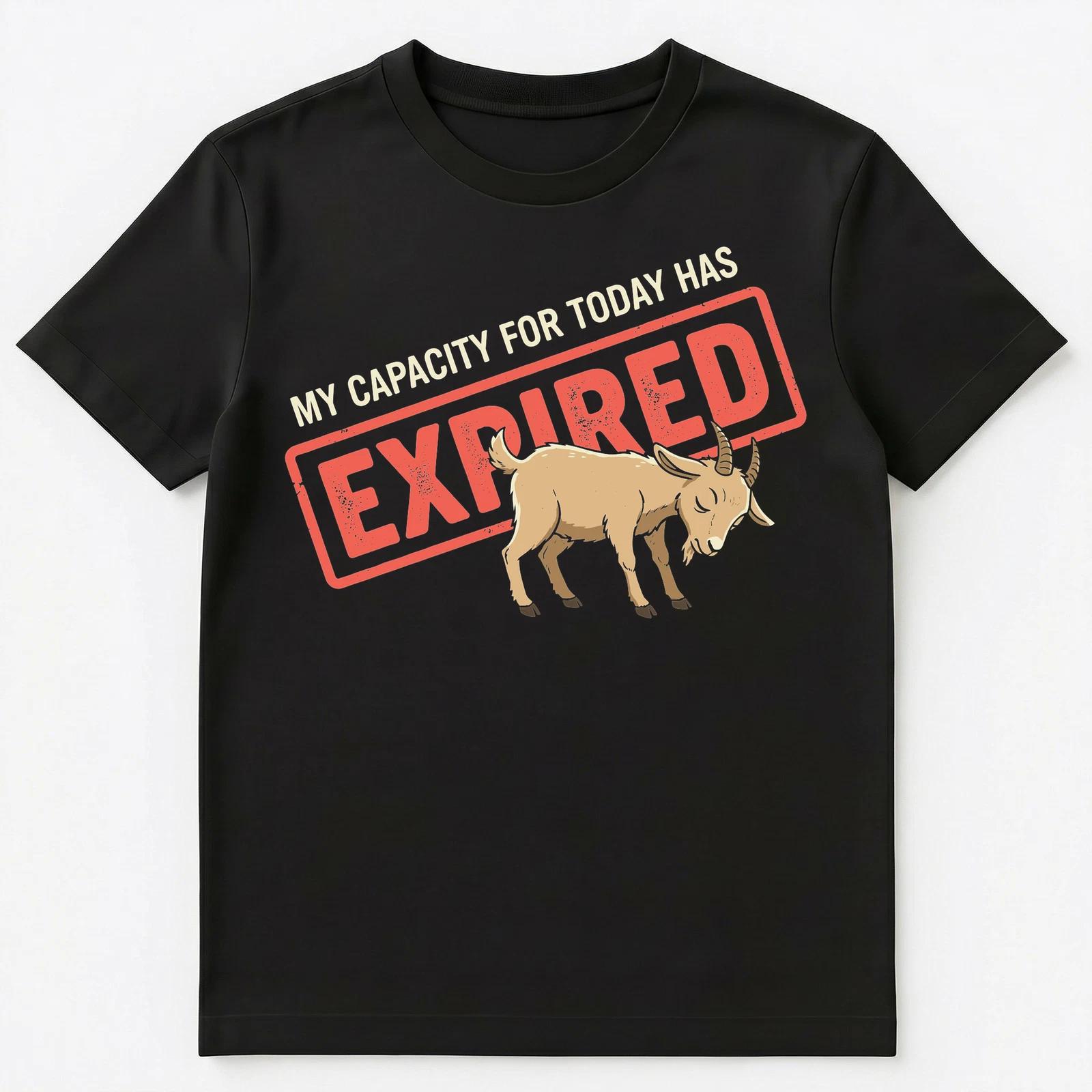 

Hard Worker Exhaustion Capacity Expired Funny Animal Unisex T-Shirt S