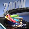 PD 240W USB C To Type C QC3.0 Fast Charging Cables Dual Type-C Charger Data Braided Cords for IPhone 17 16 15 Samsung Xiaomi