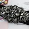Flower Women Waistband Wide Rhinestone Waist Belt Fashion Elastic Cummerbunds  Sweater