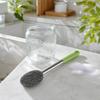 Long Handle Scrub Brush with Stainless Scourer for Bottles and Pots - Non-Shedding, Random Color