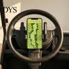 Golf Cart Accessory 1/2Pcs Steering Wheel Phone Holder, with Pencil Slot, Ball All-in-one Holder Marker Storage, Universal Flip-Up Cell Mount,
