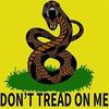 Tread Dont On Me Banner Polyester Material Gadsden Flag For Freedom Demonstrations