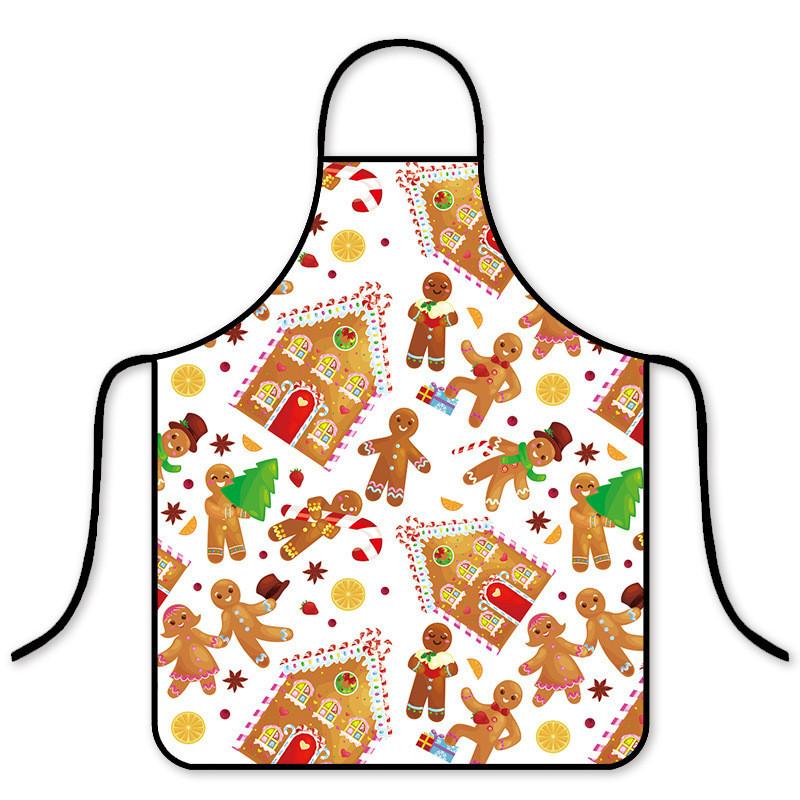 Christmas Holiday Waterproof Oilresistant Apron With Creative Fun Patterns For Adults And Kids