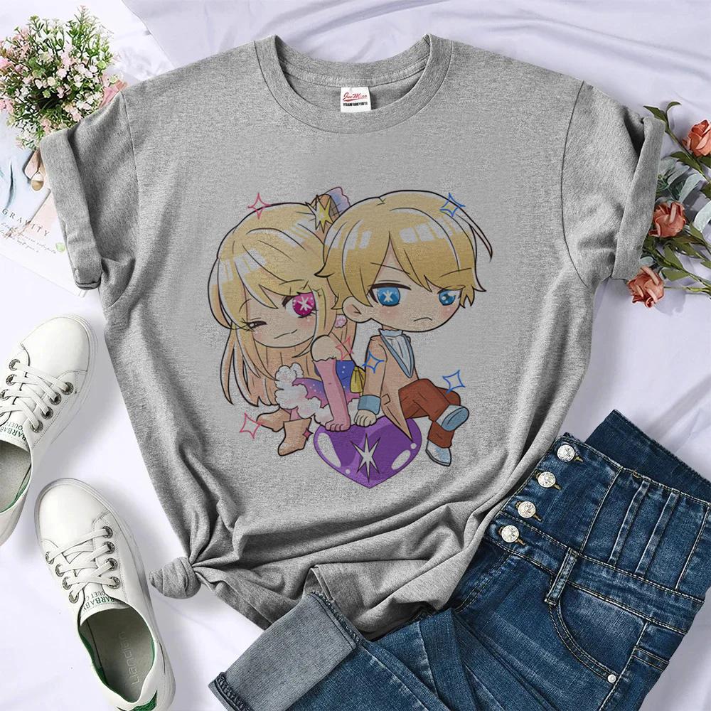 Oshi No Ko Shirt Female Funny Japanese Gyaru Jojifuku Dollette Top Tees Aesthetic Cheap Meme Anime Y2k