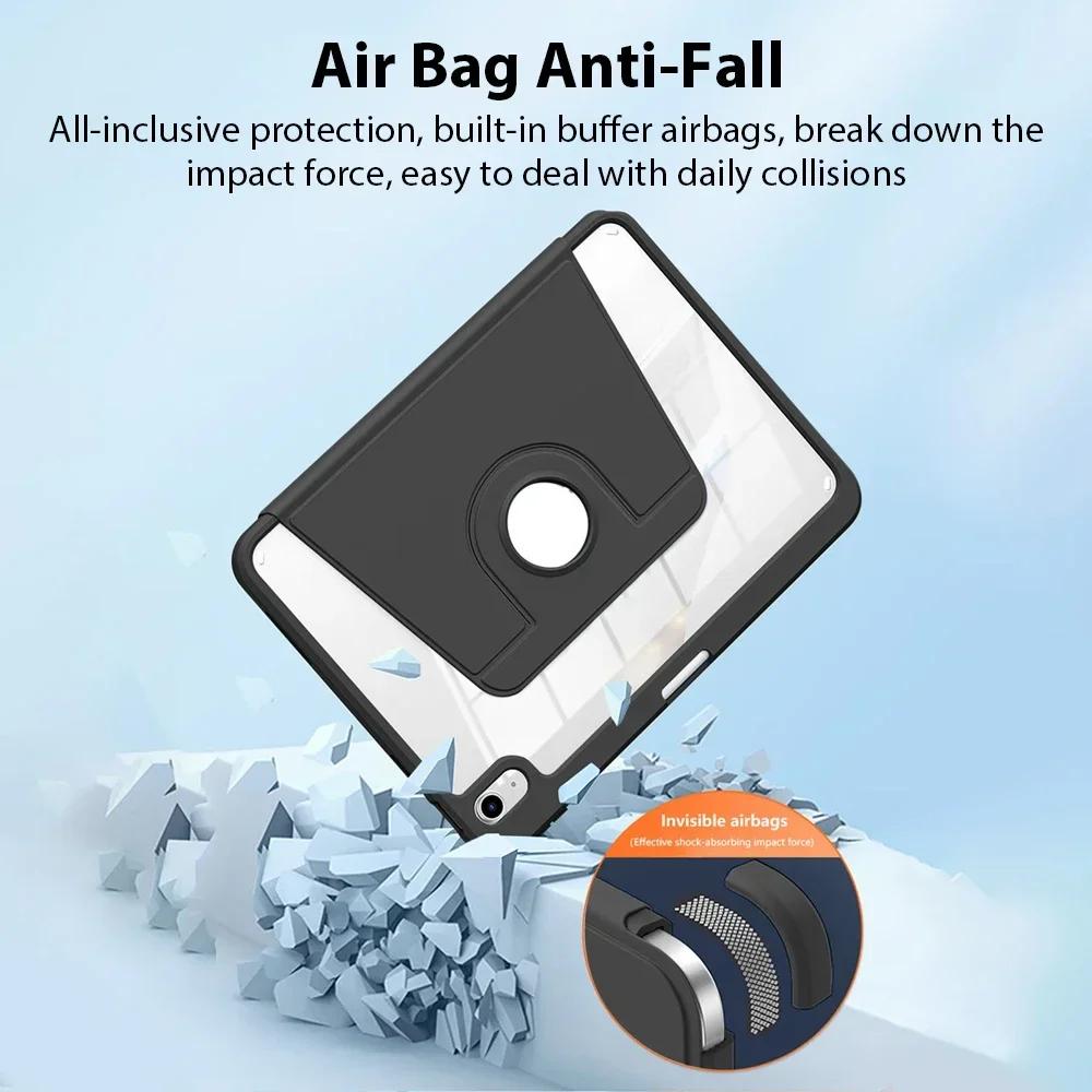 360° Rotation Case For iPad Pro 11 12.9 13 Inch 2025 10th 9th Generation Funda For Ipad Air 5 4 3 7th 8th 10.2 Mini 6 10.5 Cover