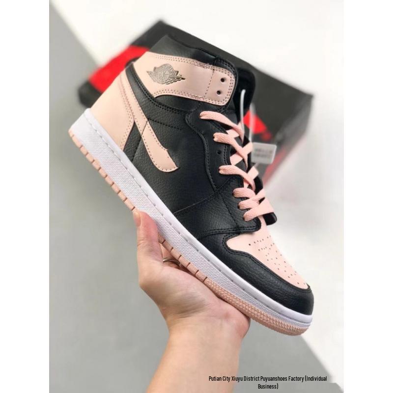 Buckle Broken Unisex Chicago High-Top AJ1 Basketball Shoes, Panda Black White