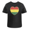 Bolivia Flag Heart' Cotton T Shirt Ta040370