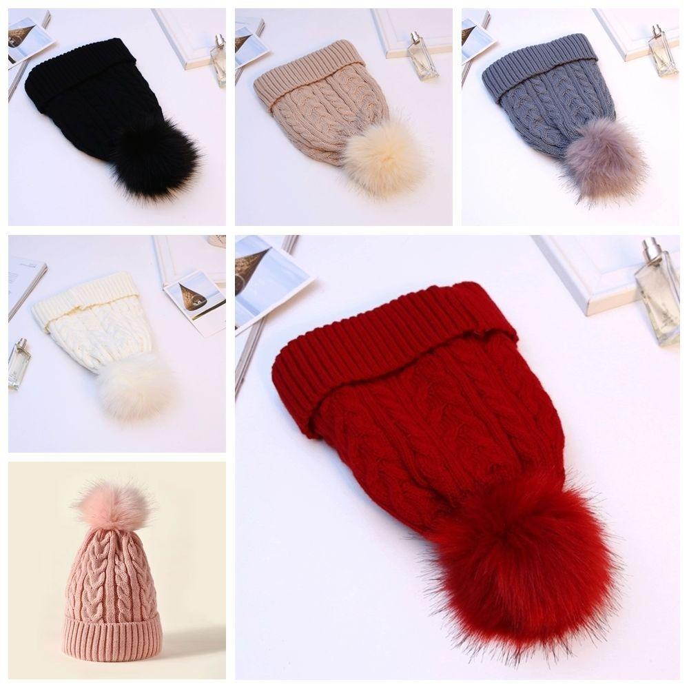 Warm Winter Twist Knitting Hat Korean Style Winter Bonnet Fashion Ski Snow Beanies  Hiking
