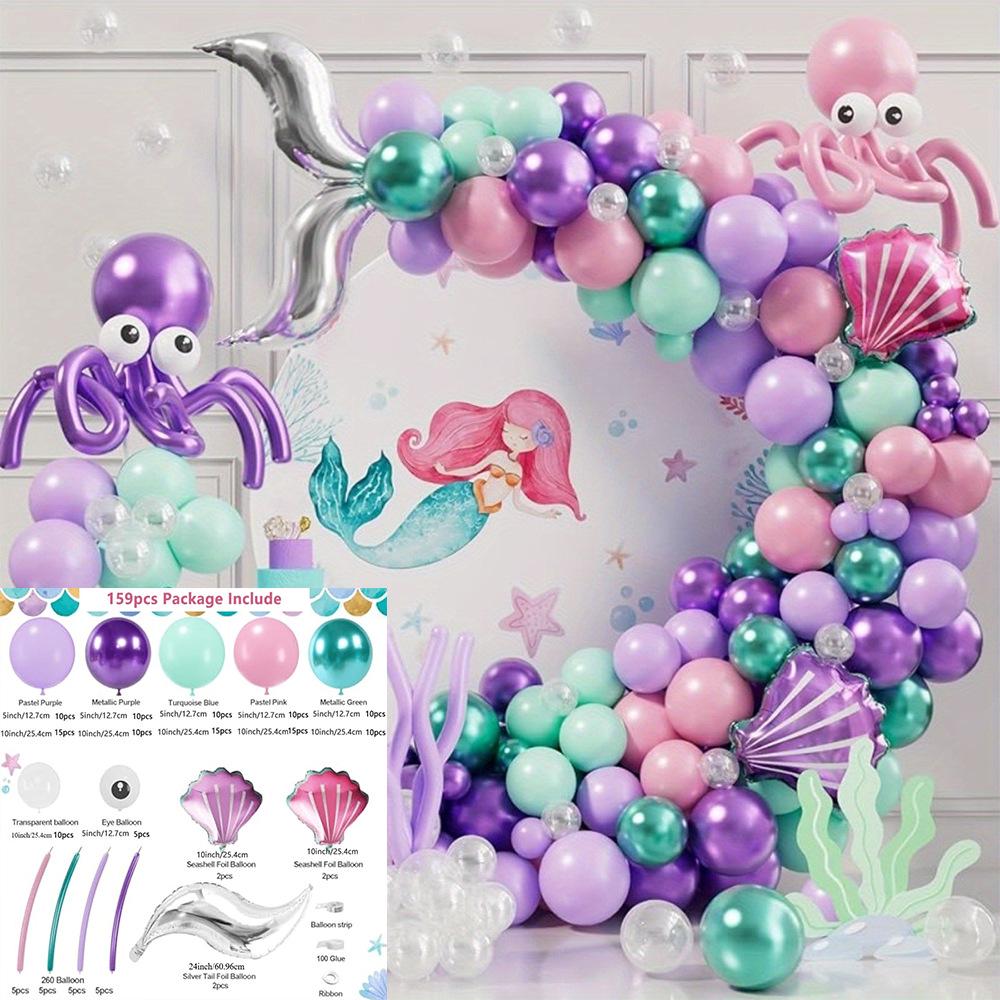 Mermaid Ocean Theme Balloon Garland Set for Birthdays and Weddings