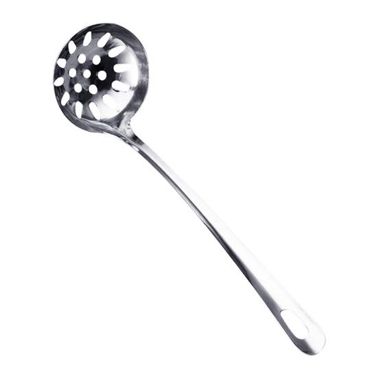 Soup Ladle Colander Resistant Spoon High Temperature Handle Long Stainless Steel Hanging Hot