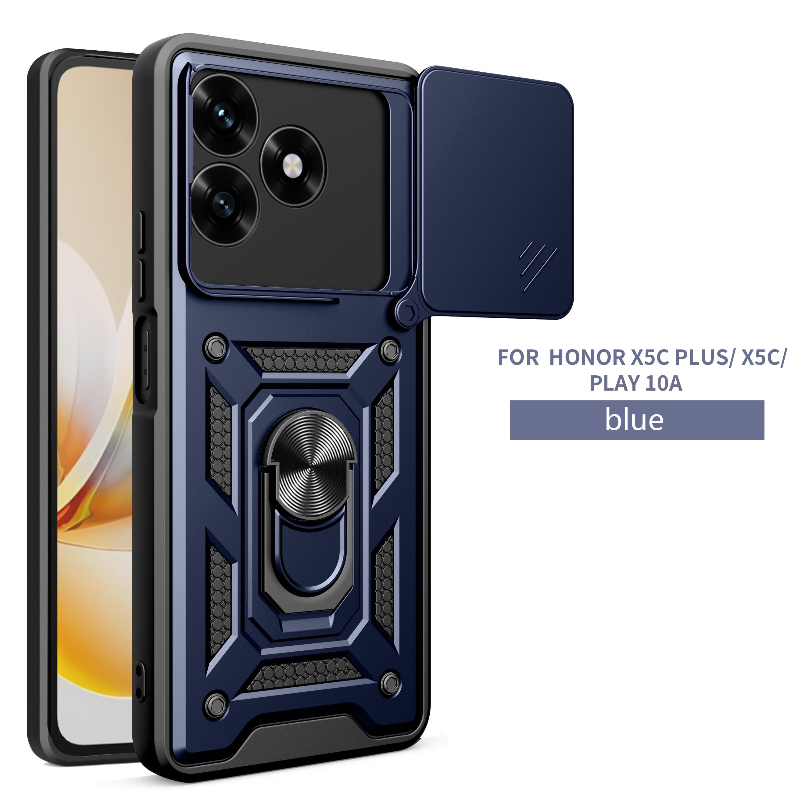For Honor X5D Case Honor X5D Plus Cover Honor x5d x5d+plus Magnetic Ring Holder Armor Phone Case Slide Camera Protect Back Cover For Honor X5D