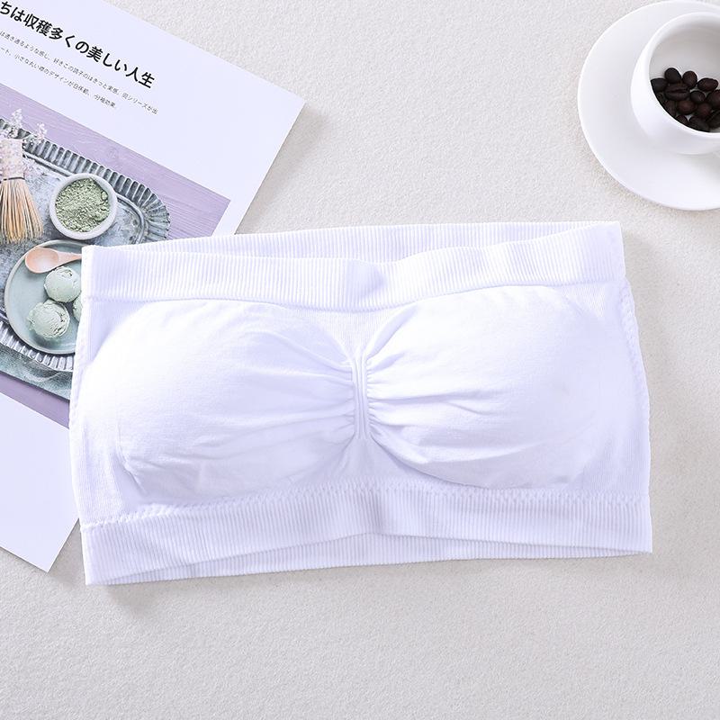 Invisible Strapless Bra Wrap for Girls - Seamless Tube Top for Summer, Student Underwear