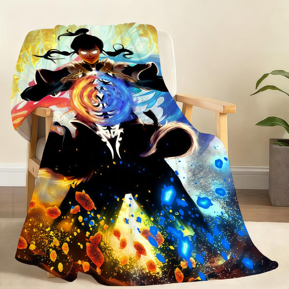 Cartoon A Avatar The L Legend of K Korra A Blanket Soft Throw Blanket for Home Bedroom Bed Sofa Picnic Travel Office BlanketGift 75x90cm