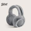 Lightweight Earmuffs Faux Warm Ear Foldable Design Elastic Headband Fur with Plush Fluffy Warmers Exterior