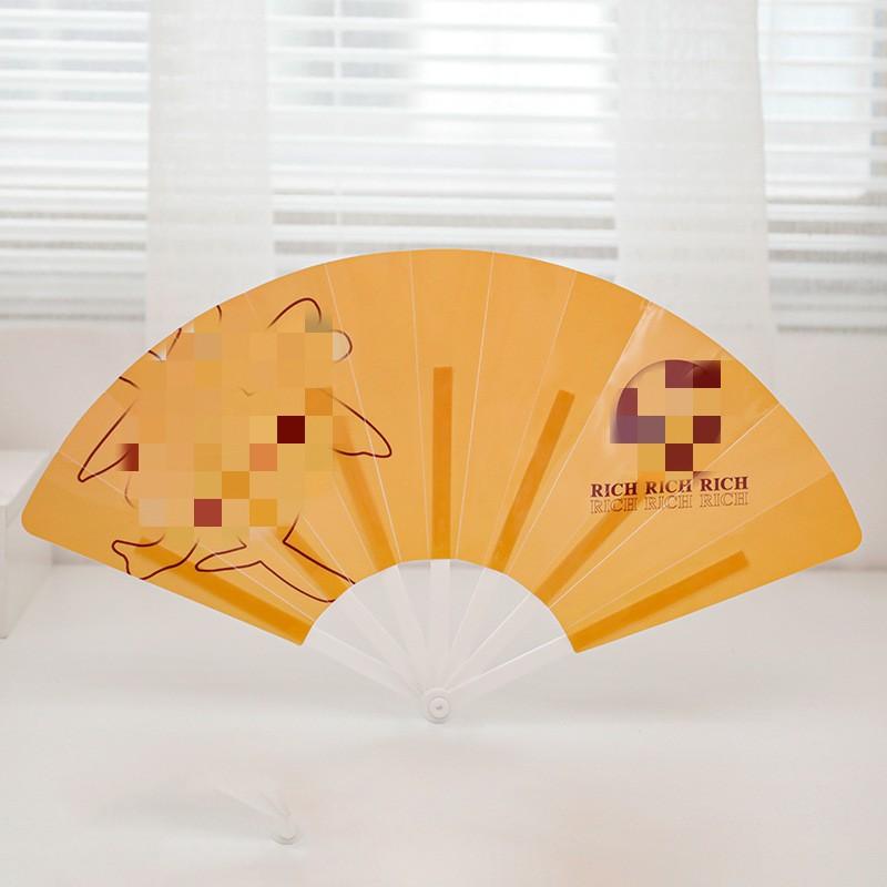 Letní duhový ventilátor skládací ventilátor Cool ventilátor Dětský taneční ventilátor 7palcový hadřík Starožitný plast Dekorace představení do školky