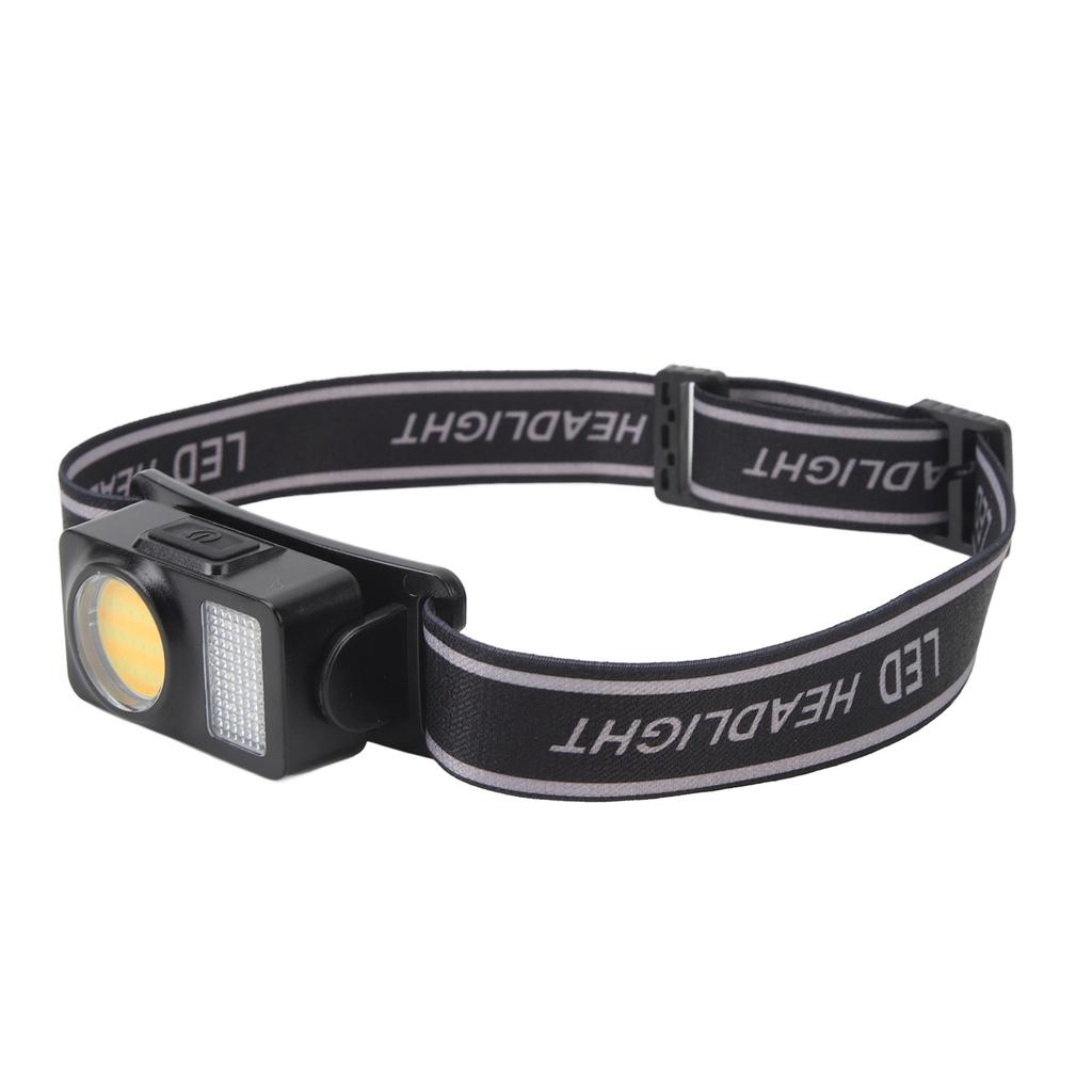 Headlamp Flashlight COB LED High Brightness Adjustable Angle Headlight for Camping Running Cycling F