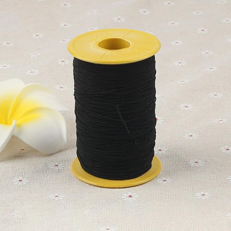 

0.5/0.8/1/1.5/2/2.5/3.5/4/5/6/8/10mm Strong Elastic Rope White/Black High-Quality Elastic Rope Rubber for DIY Handmade Craft 1mm&23M чорний