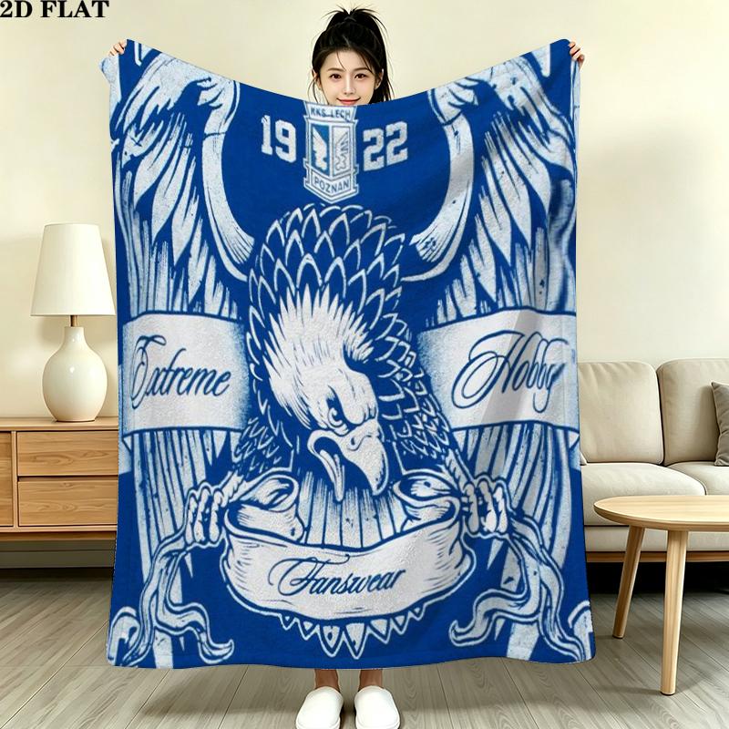 Lech Pozna Print Flannel Blanket, High quality Comfortable for All Seasons, Home Decor, Warmth and Comfort, Perfect for Christmas Gifts