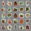 50 Pine Cones Doodle Stickers Personalized Cartoon Autumn Fresh Decoration Mobile Suitcase Water Cup Stickers