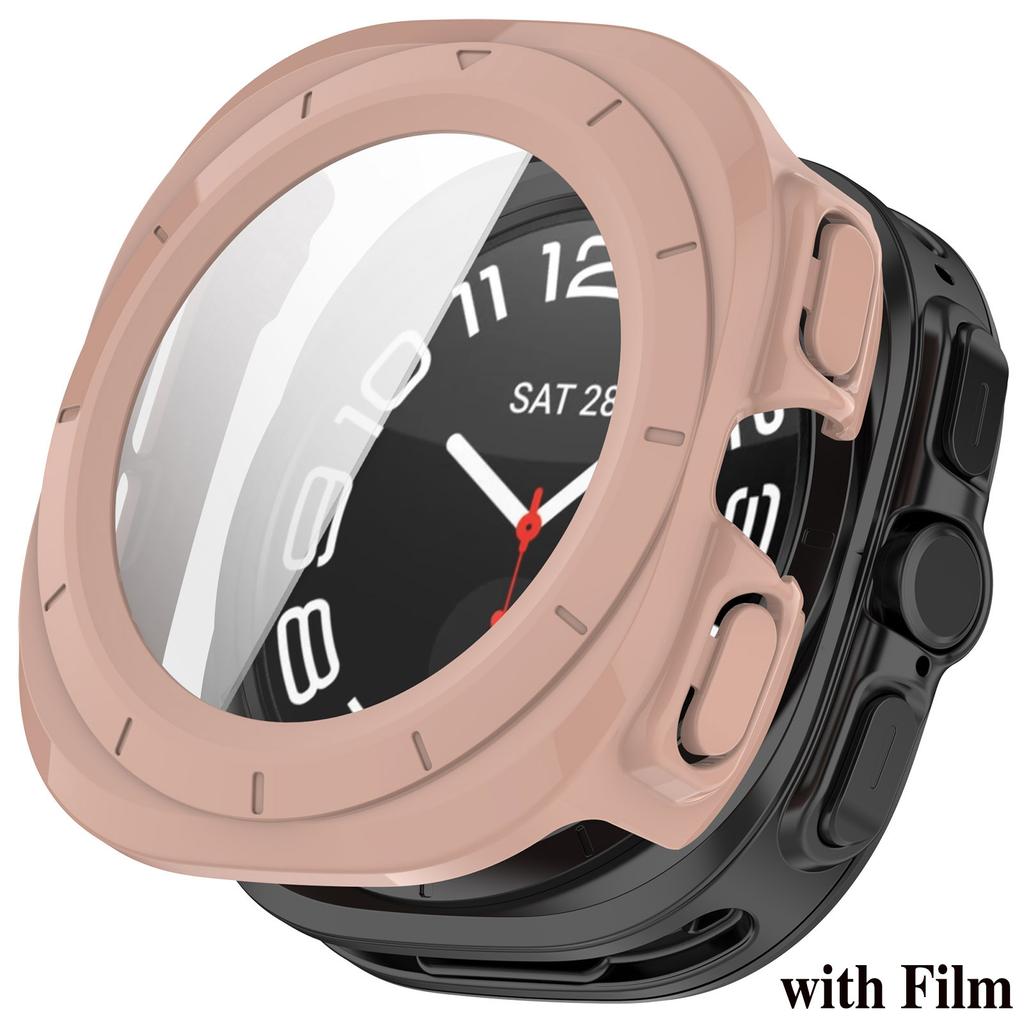 PC Case for Samsung Galaxy Watch 7 Ultra 47mm Tempered Glass Anti-scratch Screen Protector Bumper Protective Cover Accessories