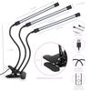 LED pěstební světlo USB PhytoLamp Full Spectrum 5V Phyto lampa 4 hlavy rostlinné světlo pro domácí rostliny, květiny, semena, vnitřní pěstební box