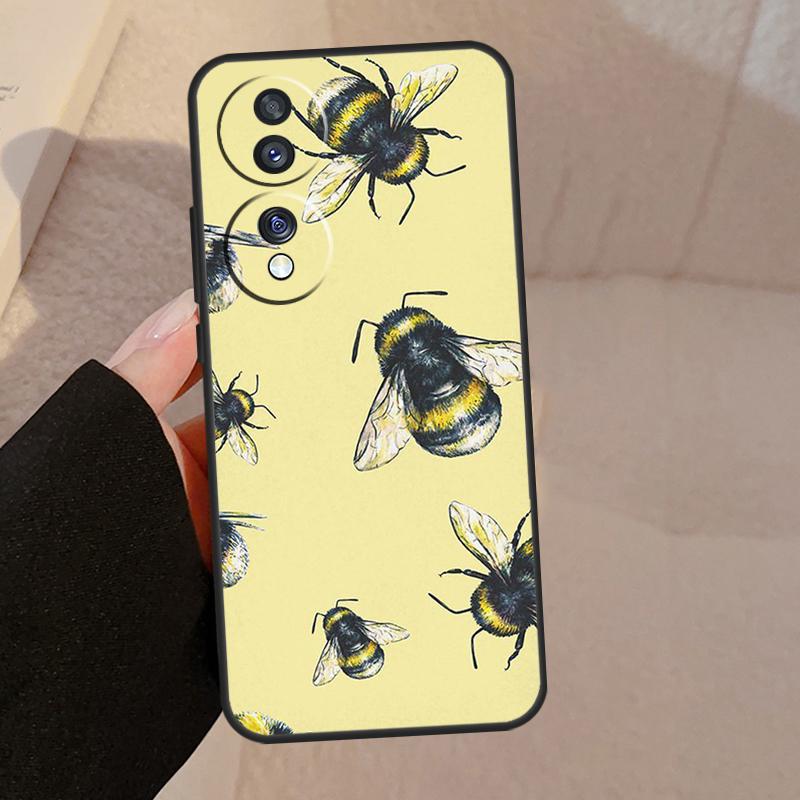 Bee Honey For Honor Magic 8 7 6 5 Lite Case For Honor 400 Pro 200 50 70 90 X8c X8b X9d X9b X9c Win RT
