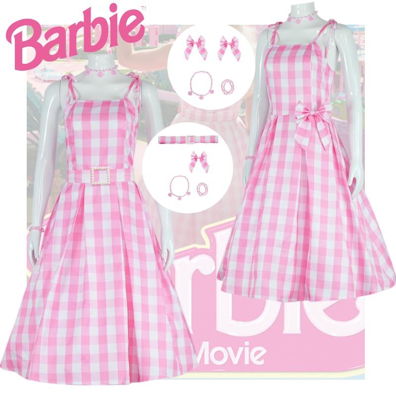 2023 Summer Season Barbie Cosplay Dress With Tight Polyester Fabric