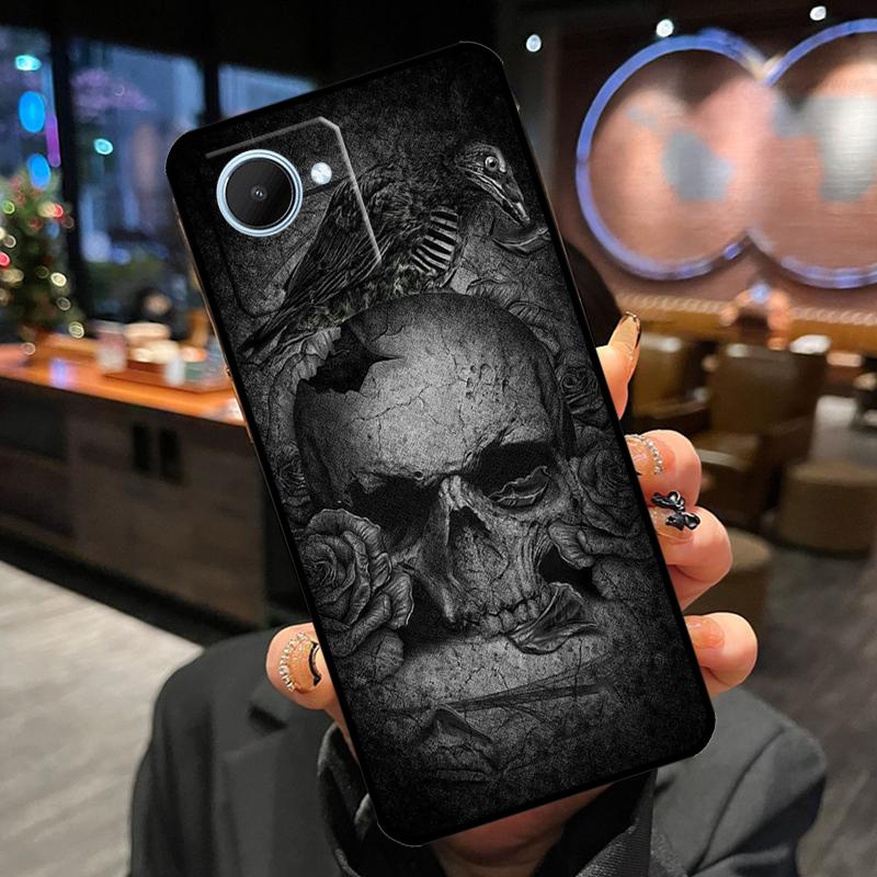 Gothic Fashion Skull For Realme 10 9 Pro Plus 8i 9i C11 C15 C30 C31 C35 C21Y C25Y GT Neo 2 3 3T GT Master Case