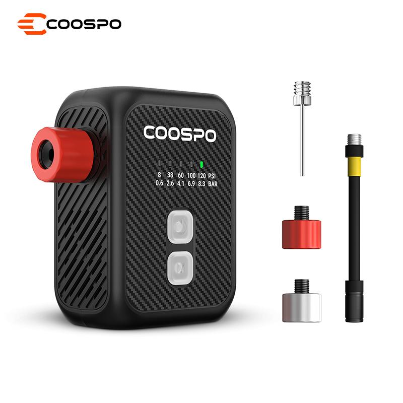 COOSPO AP-E1 Electric Air Pump Portable Inflator 120PSI MTB Road Bike Accessories for Bike Schrader Presta Tires