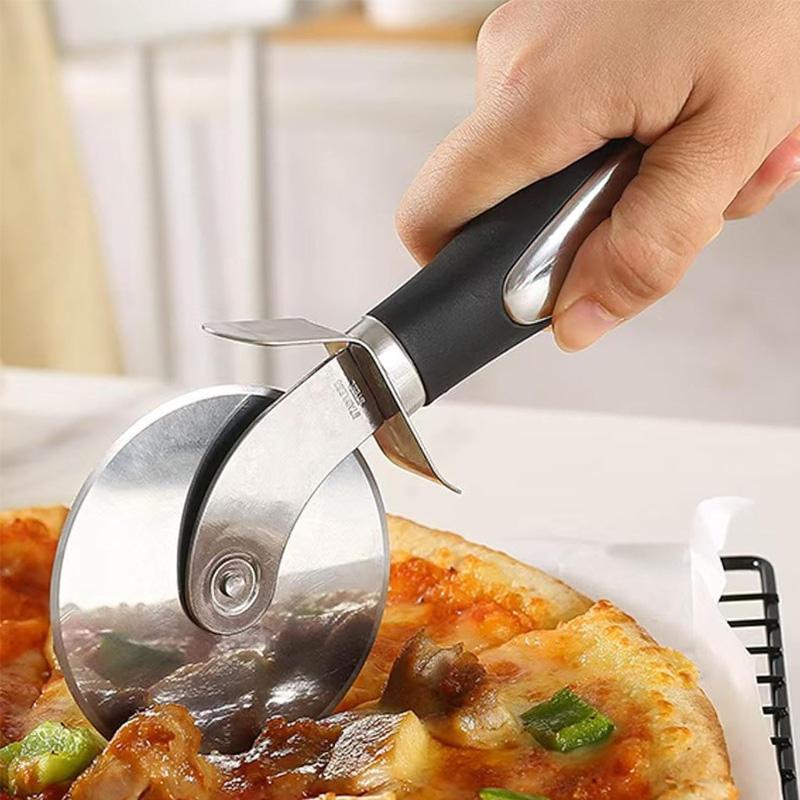 Stainless Steel Pizza Cutter Wheel, Ergonomic Handle Sharp Pizza Slicer Tool United States