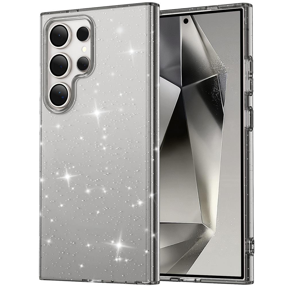 Applicable To Samsung S25ultra Mobile Phone Case S24 S23u Transparent Flash Powder S22 Terminator Magnetic Case Imd