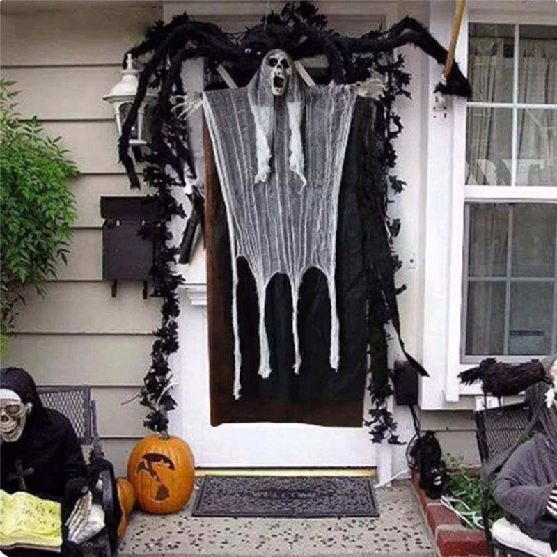 M-Modern-Halloween Decoration Halloween Hanging Props Spooky Halloween Haunted House Decor Hanging Grim Reaper For Halloween