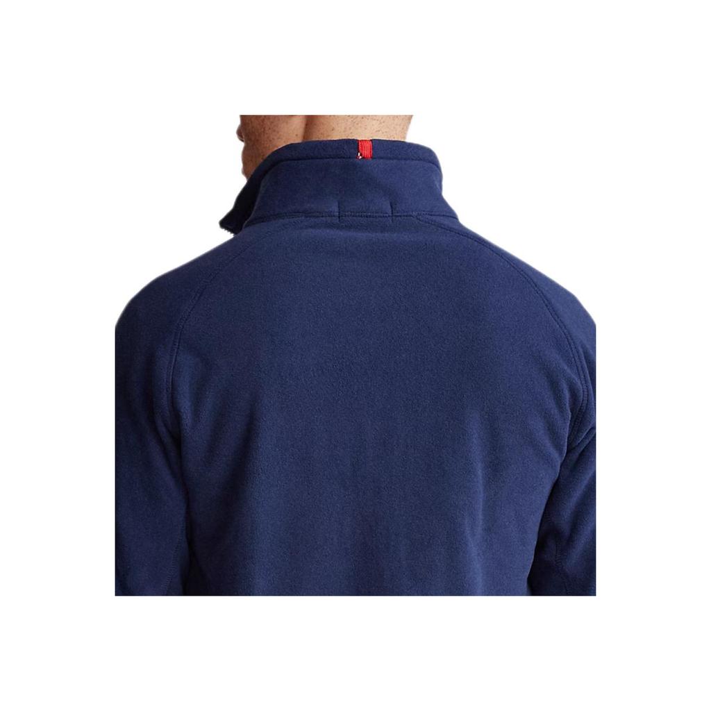 Polo Ralph Lauren Solid Color Long Sleeve Fleece Double Zipper Logo Jacket Men Jackets Navy-Blue MNPOKNI16820315-410