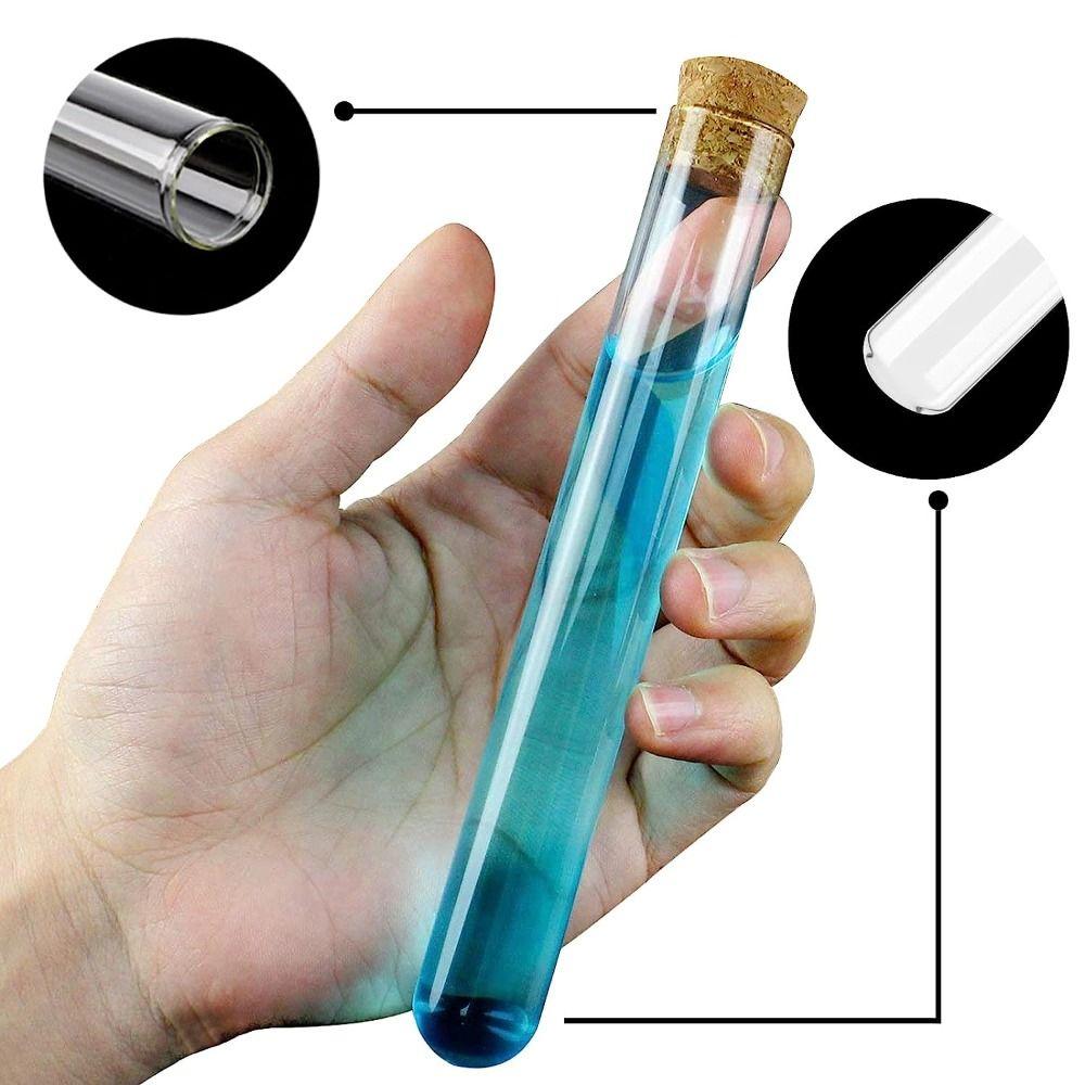10pcs 16x150mm Test Tube Plastic Burette School Supplies Science Tubes  Candy Storage