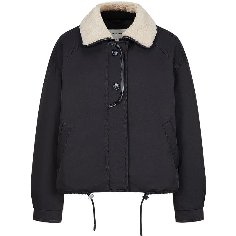 

JUZI Anna & Co. Women s Short Granular Fleece Puffer Jacket L