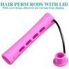 20Pcs Hair Perm Rods Set 5 Sizes Hair Rollers Plastic Cold Wave Rods Perming Rods Curlers