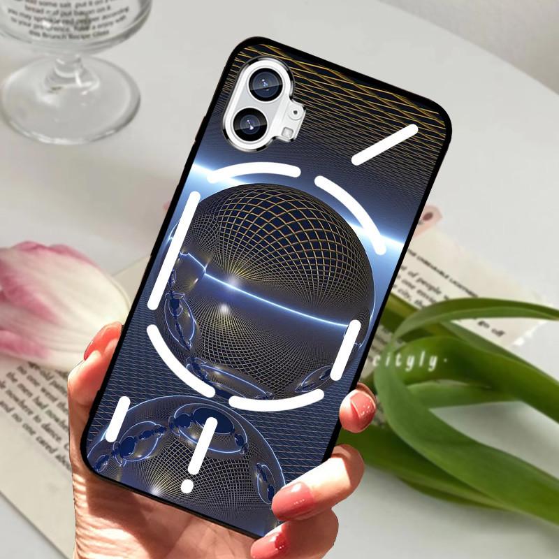 Hülle Für Nothing Phone 1 Hülle Stoßfest Schwarzer Bumper Rückseite Handyhülle Für Nothing Phone 2 Eins zwei Hülle Funda Nothingphone2
